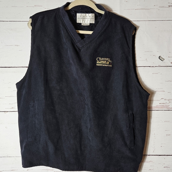 Grandpa Core golf Vest! Tehama, velvety outer layer silkie lining. Size L - Picture 1 of 9